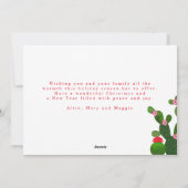 Falala Kleurrijke Llama Aangepaste Foto Feestdagenkaart (Achterkant)