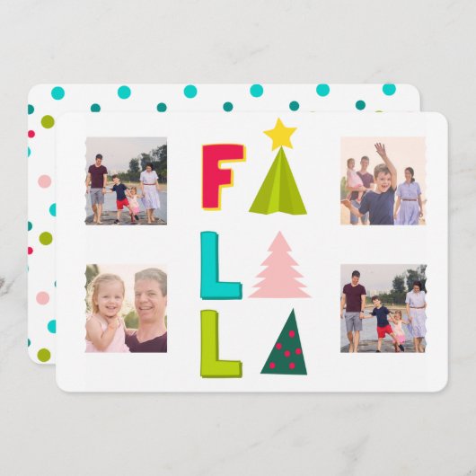 falala lama feestdagenkaart (Voorkant / Achterkant)