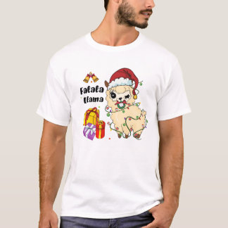 Falala Llama Funny Kerstmis T-shirt