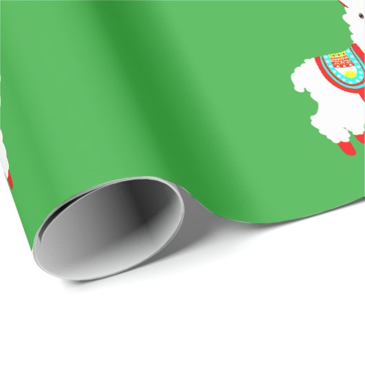 FaLaLa Llama Pattern Cadeaupapier (Rol Hoek)