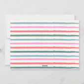 Falala Pastel geruit patroon kerstfoto Feestdagenkaart (Achterkant)