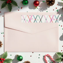 Falala Pastel Kleuren Geruit Patroon Kerstmis