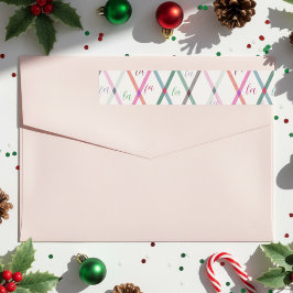 Falala Pastel Kleuren Geruit Patroon Kerstmis