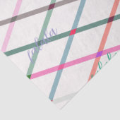 Falala Pastel Kleuren Geruit Patroon Kerstmis Tissuepapier (Detail)