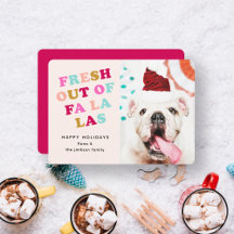 Falala | Retro Kerst Vakantie Huisdier Hond Kat Fo