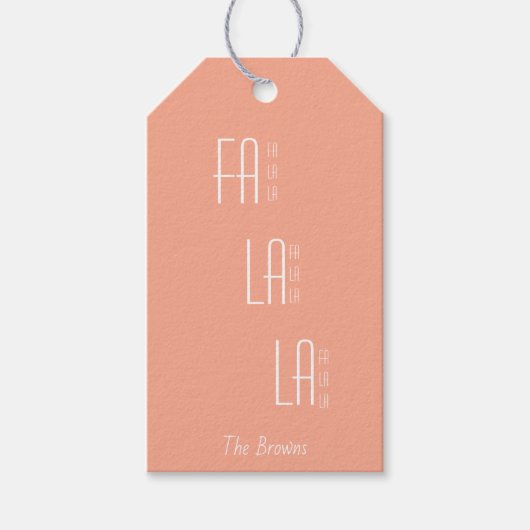 Falala scripted Custom Gift Labels Cadeaulabel (Voorkant)