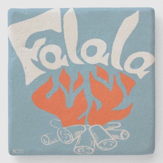 FaLaLa Stenen Onderzetter (Voorkant)