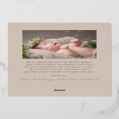 Falala Typografie 2 Foto Folie Feestdagenkaart (Achterkant)