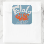 FaLaLa Vierkante Sticker (Tas)