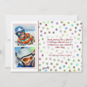 FaLaLa Waterverf, 3 foto's, Groet op de rug Feestdagenkaart (Achterkant)