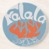 FaLaLa Zandsteen Onderzetter (Voorkant)