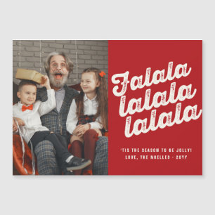 Falalala Bold Script Fun Classic kerstfoto