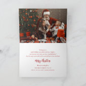 Falalala Bold Script Fun Classic kerstfoto Feestdagen Kaart (Binnen)