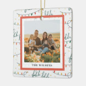 Falalala Christmas Lights Fotovakantie Keramisch Ornament (Links)