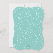 Falalala Green Ombre Script Fun Kerstfoto Feestdagenkaart (Achterkant)