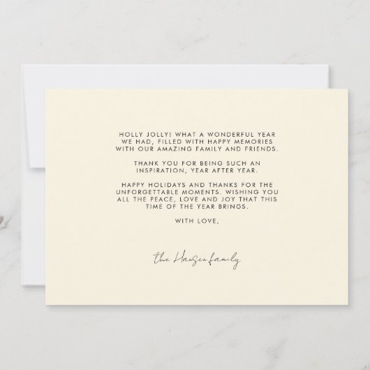 Falalala Groovy Wavy kleurrijke kerst Feestdagenkaart (Achterkant)