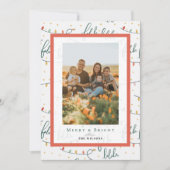 Falalala Kerstverlichting 4 Foto's Vakantie Kaart (Voorkant)