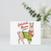 Falalala Llama Briefkaart (Staand voorkant)