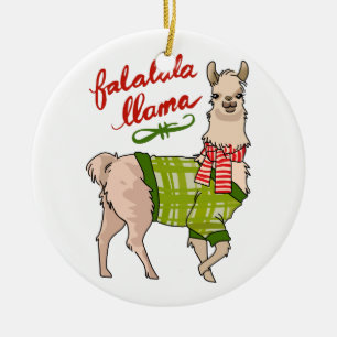 Falalala Llama Keramisch Ornament
