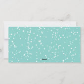 Falalala Mint Ombre Script Fun Kerstmis 3 Foto Feestdagenkaart (Achterkant)