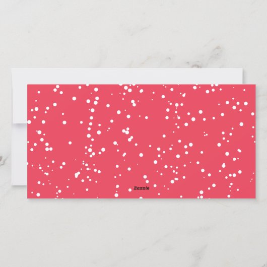 Falalala Pink Ombre Script Fun Kerstmis 3 Foto Feestdagenkaart (Achterkant)