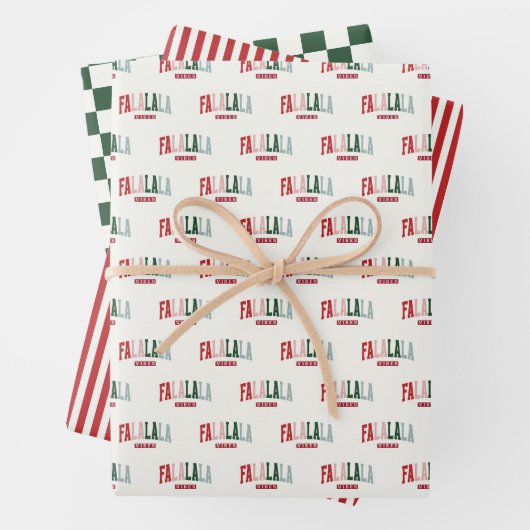FALALALA VIBES Holiday Inpakpapier Vel (In situ)