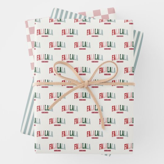 FALALALA VIBES Holiday Inpakpapier Vel (In situ)