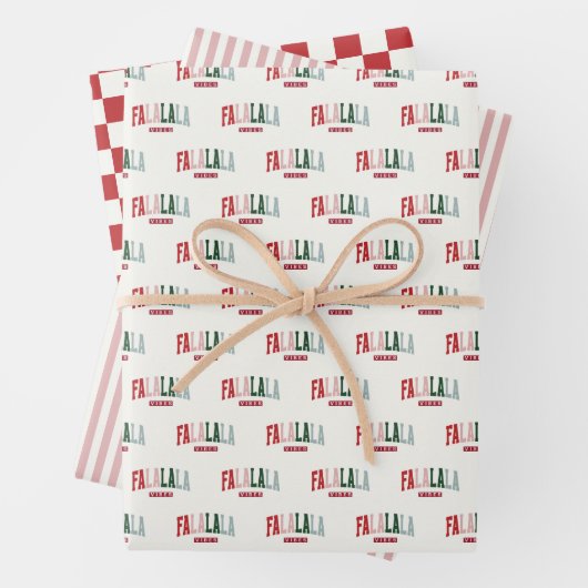 FALALALA VIBES Holiday Inpakpapier Vel (In situ)