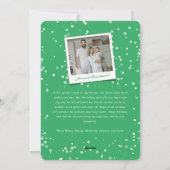 Falalalala Fun Script Aqua Kerst Modern Foto Feestdagenkaart (Achterkant)