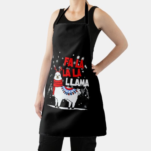 Falalalala Llama kerstcadeau Schort (Insitu)