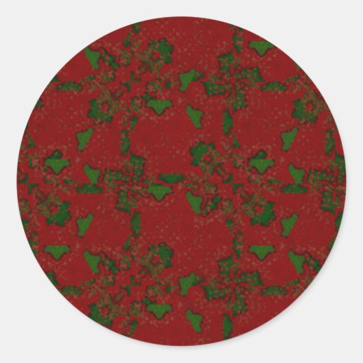 Falalalala Ronde Sticker (Voorkant)