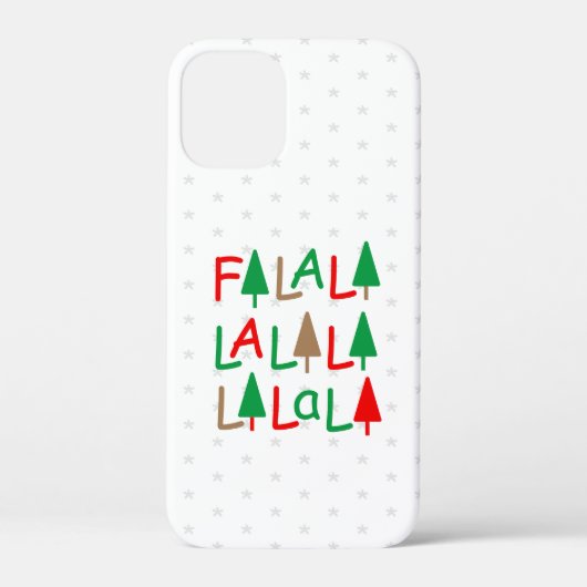 FaLaLaLaLaLaLa Kerstbomen Sneeuwvlokken Case-Mate iPhone Case (Achterkant)