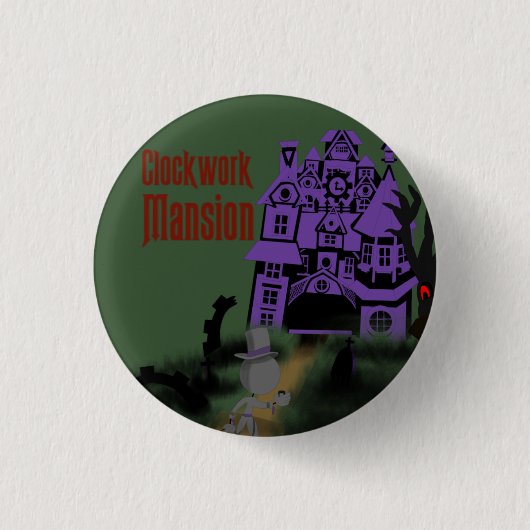 Falcn halloween 2020 The Clockwork mansion Pin Ronde Button 3,2 Cm (Voorkant)