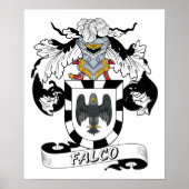 Falco Family Crest Poster (Voorkant)
