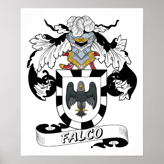 Falco Family Crest Poster (Voorkant)
