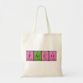 Falco periodieke lijstnaam canvas tas (Voorkant)