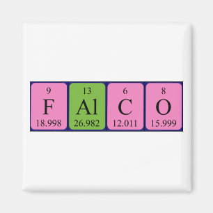 Falco periodieke table name magneet