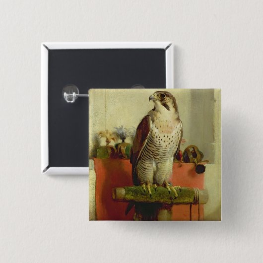 Falcon 1837 vierkante button 5,1 cm (Voorkant /achterkant)