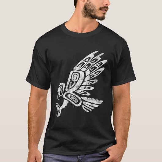 Falcon Abstract Haida Art Pacific Noordwestkust T-shirt (Voorkant)
