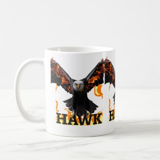 Falcon Art Mug – Bold Wildlife Bird of Prey Design Koffiemok (Links)