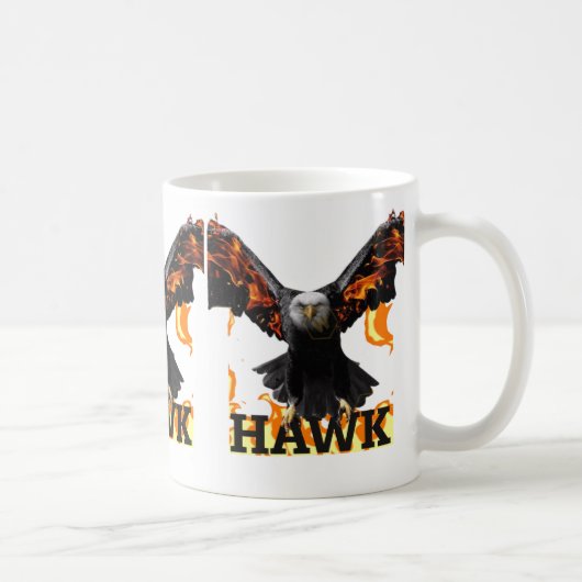 Falcon Art Mug – Bold Wildlife Bird of Prey Design Koffiemok (Rechts)
