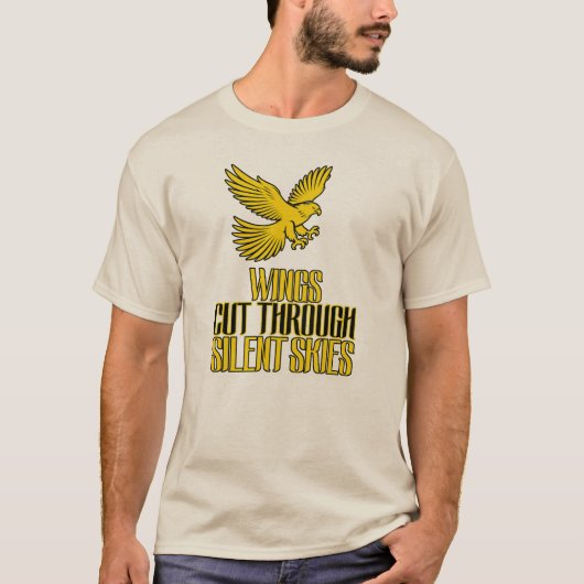 Falcon Avengers Vleugel Duik Design T-shirt (Voorkant)