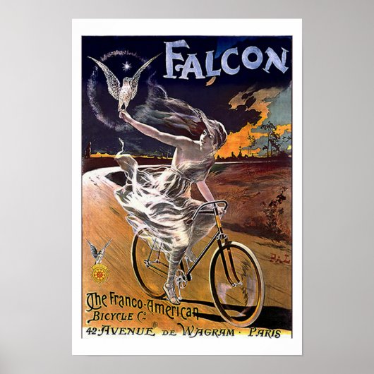 Falcon Bicycle-c1890 Poster (Voorkant)