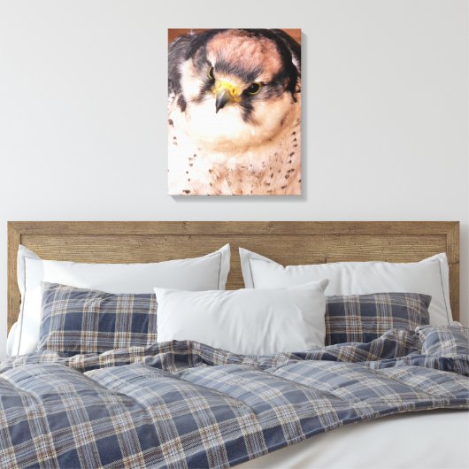 FALCON BIRD VAN PREY CANVAS AFDRUK (Insitu (Slaapkamer))