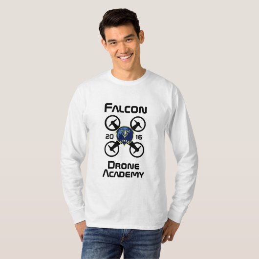 Falcon Drone Academy T-shirt (Voorkant volledig)