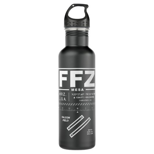 Falcon Field luchthaven FFZ Waterfles (Voorkant)