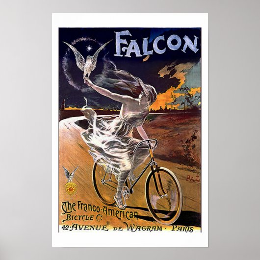 Falcon Fiets-c1890 Poster (Voorkant)