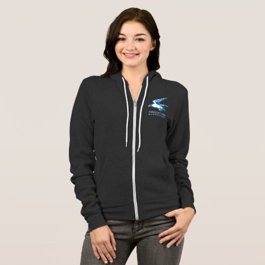 Falcon Fleece Zip Front Hoodie (Voorkant volledig)