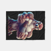 Falcon Flexing Fan Lover Bodybuilding Gym Workout Fleece Deken (Voorkant (Horizontaal))