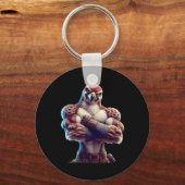 Falcon Flexing Fan Lover Bodybuilding Gym Workout Sleutelhanger (Voorkant)